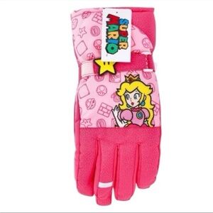 Girls Small/Medium Princess Peach Gloves